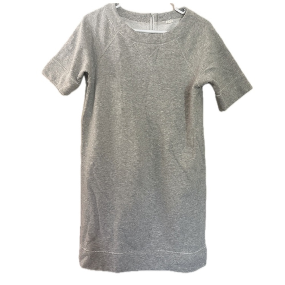 J. Crew dress short sleeve grey sweater